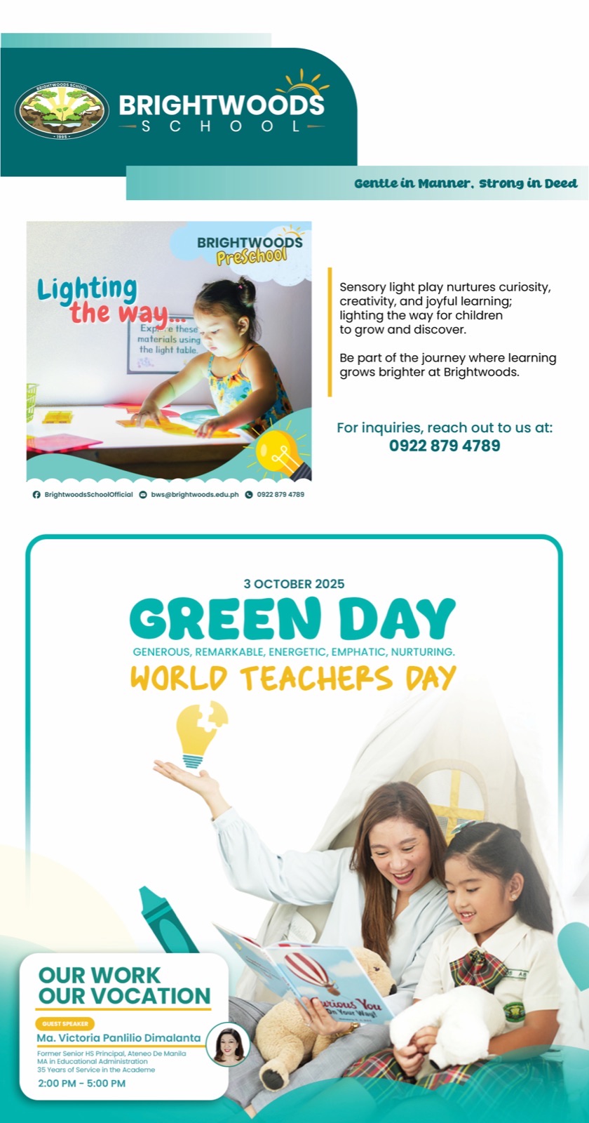 A Brightwoods School newsletter