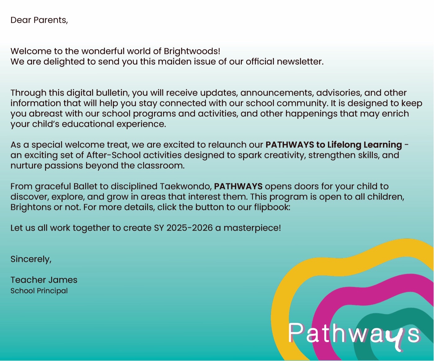 A Brightwoods School newsletter